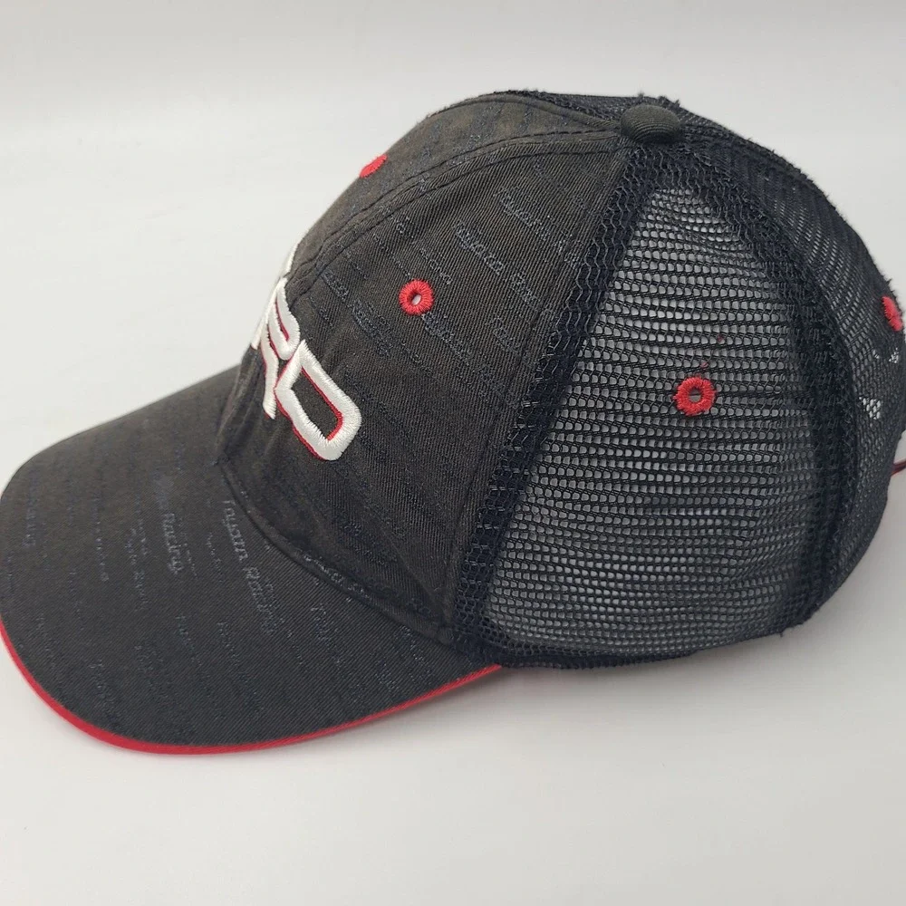 Toyota TRD Hat Adjustable Trucker Mesh‎ Black Red Toyota Racing Development Men